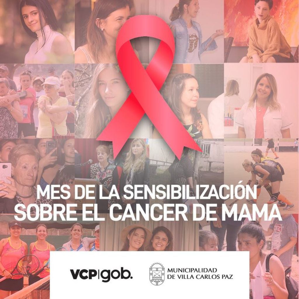 Mes de la sensibilización sobre el cáncer de mama en Carlos Paz