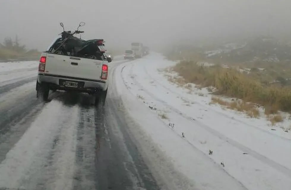 Granizo en las Altas Cumbres.