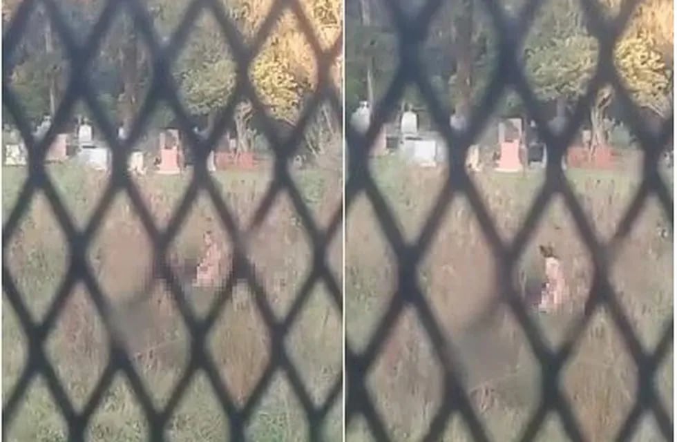 Filman a una pareja en pleno acto sexual en el cementerio de Eldorado y se desató la polémica.