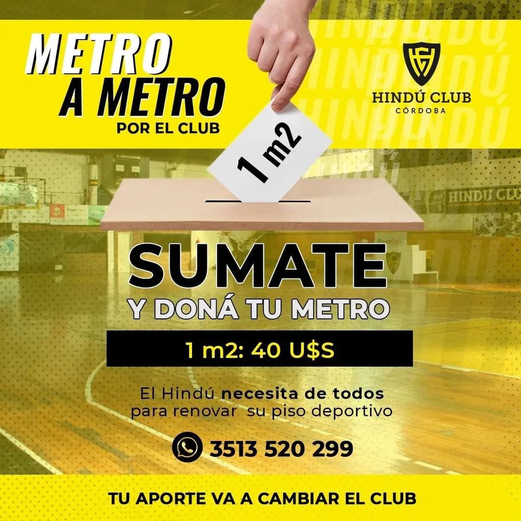 Hindú Club Córdoba Campaña Metro a Metro