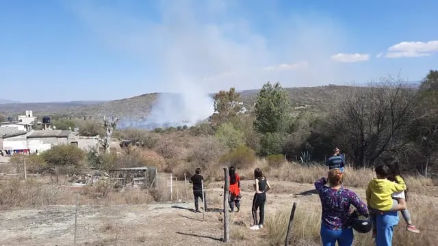 Incendio en Tanti