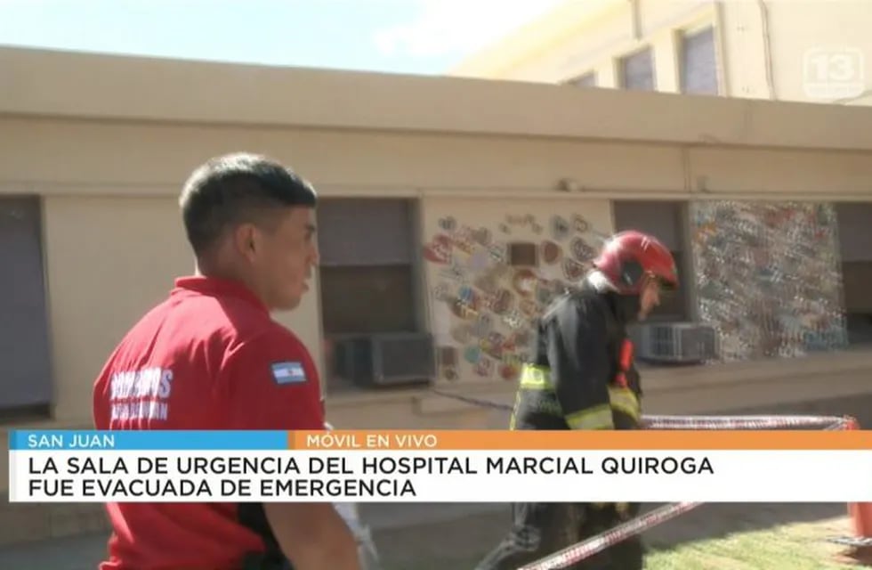 En la Sala de Urgencias del hospital trabajó personal de Bomberos.