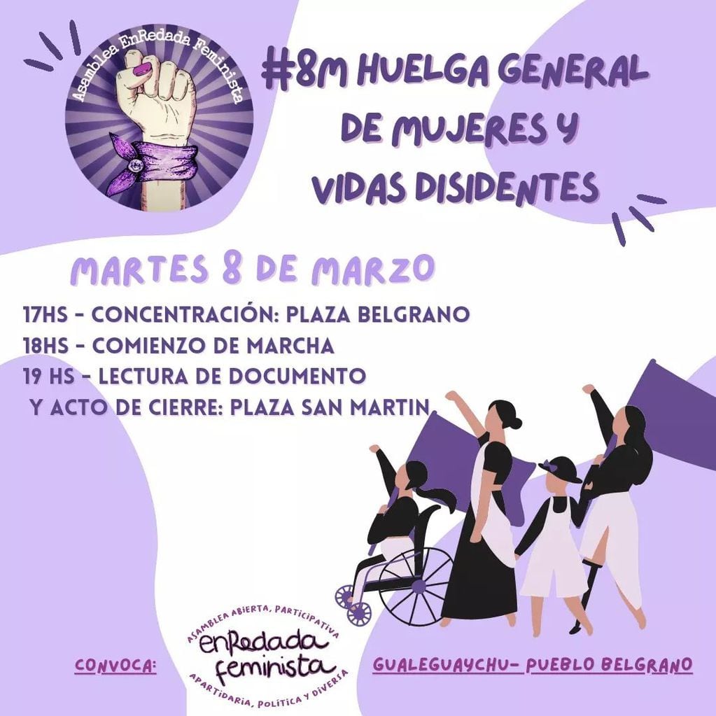 Marcha día de la Mujer - Gualeguaychú