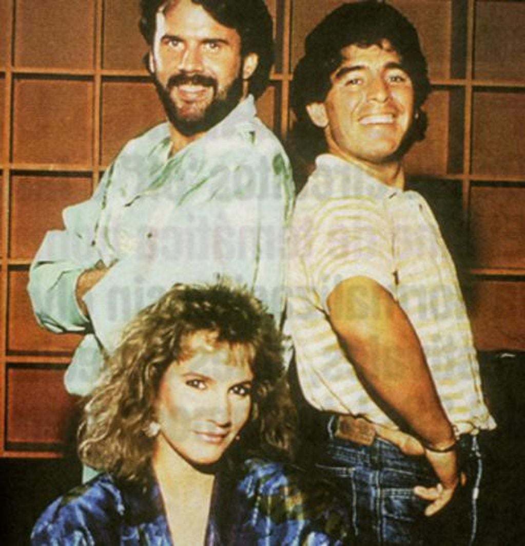Diego Maradona grabó un tema junto a Lucía y Joaquín Galán