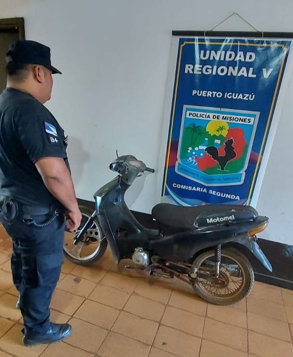 Secuestran motocicleta robada en Puerto Iguazú.