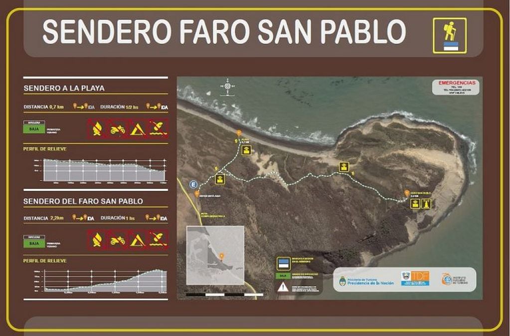 Sendero Faro San Pablo.