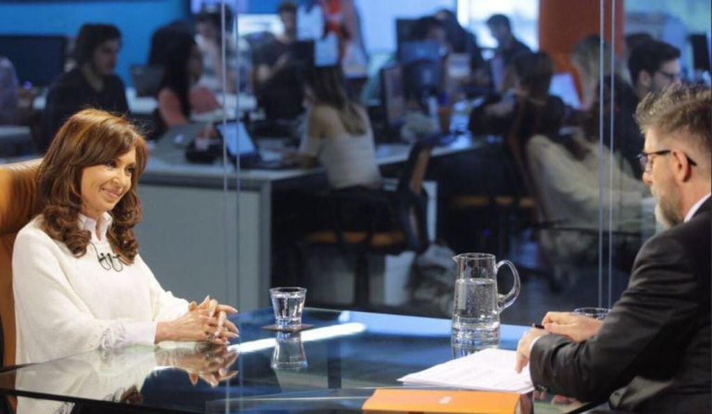 La expresidenta brindó una entrevista en vivo con el periodista Novaresio.