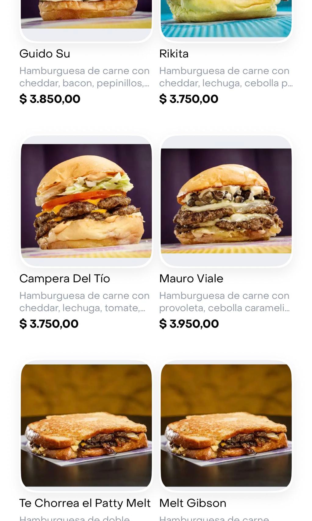Ordenó una hamburguesa, se sorprendió con el menú y fue viral en Twitter: “Mirá si no me voy a pedir...”