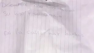Córdoba: le devolvieron parte de lo robado con una nota donde expresaban: "En la calle hay hambre" (Captura de video).