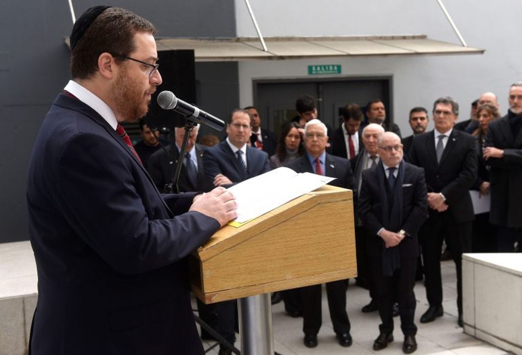 Homenaje a las víctimas de los atentados contra las Torres Genelas y el Pentágono. (prensa AMIA)