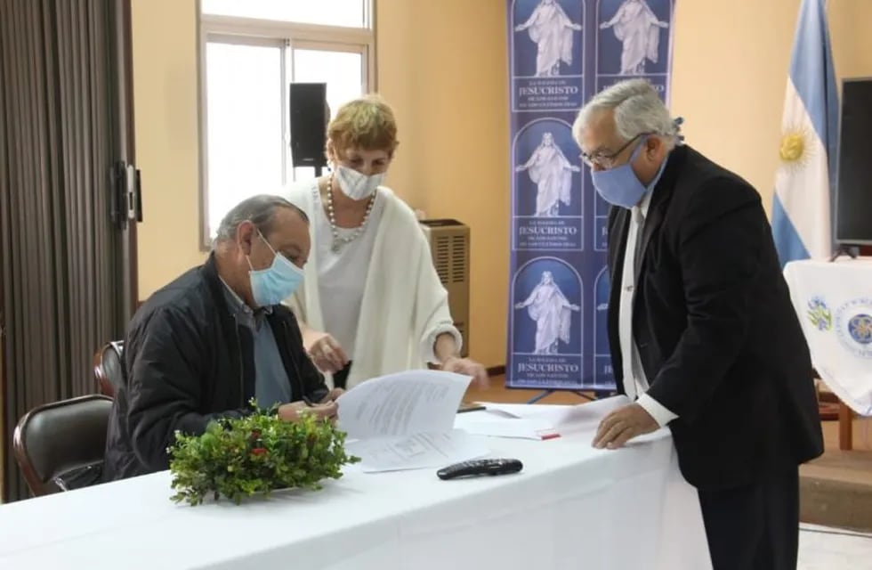 Se firmó un convenio entre la municipalidad y la iglesia mormona para utilizar las instalaciones como hospital de campaña