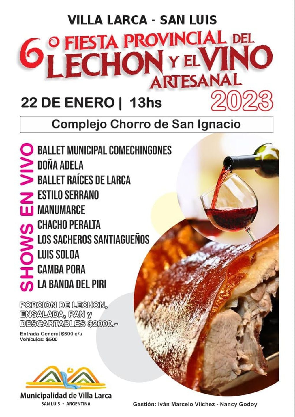 Festival del Lechón y el Vino de Villa Larca, San Luis.