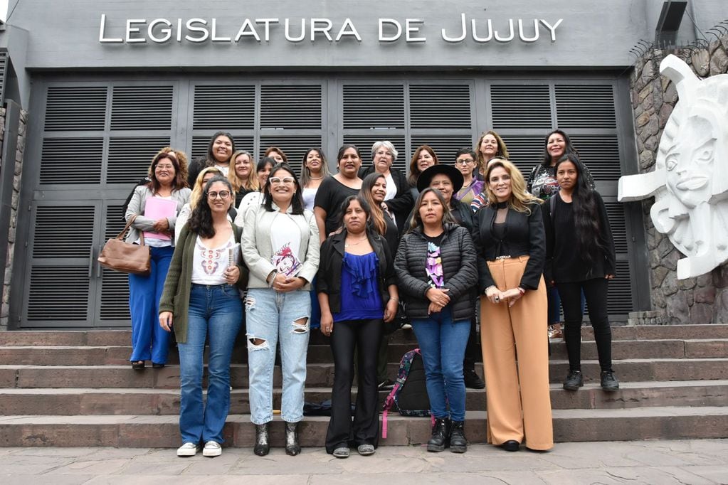 Integrantes de la Comisión de Igualdad de Género de la Legislatura recibieron a las organizadoras del Encuentro de Mujeres y Disidencias.