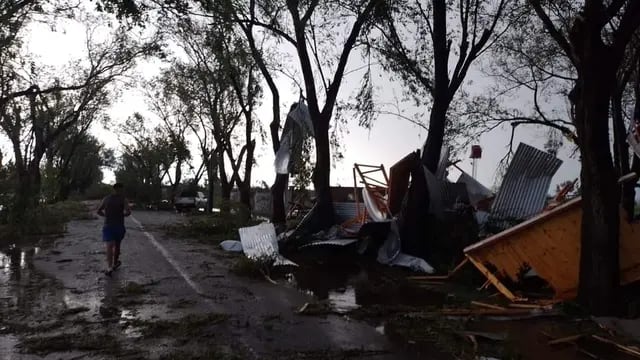 La tormenta dejó un desastre en San Jorge