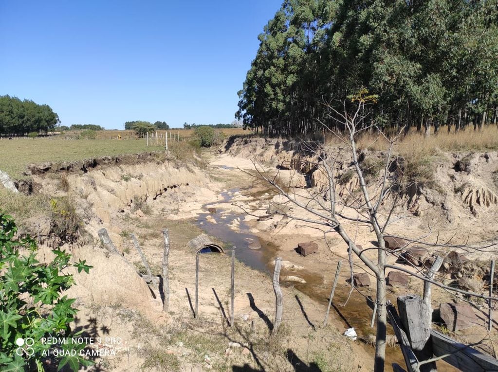 A 10 kilómetros de la ciudad de Goya un lugar emblemático por su caudal de agua, ahora está seco.