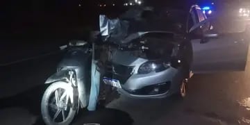 Accidente en cercanías a Río Primero.