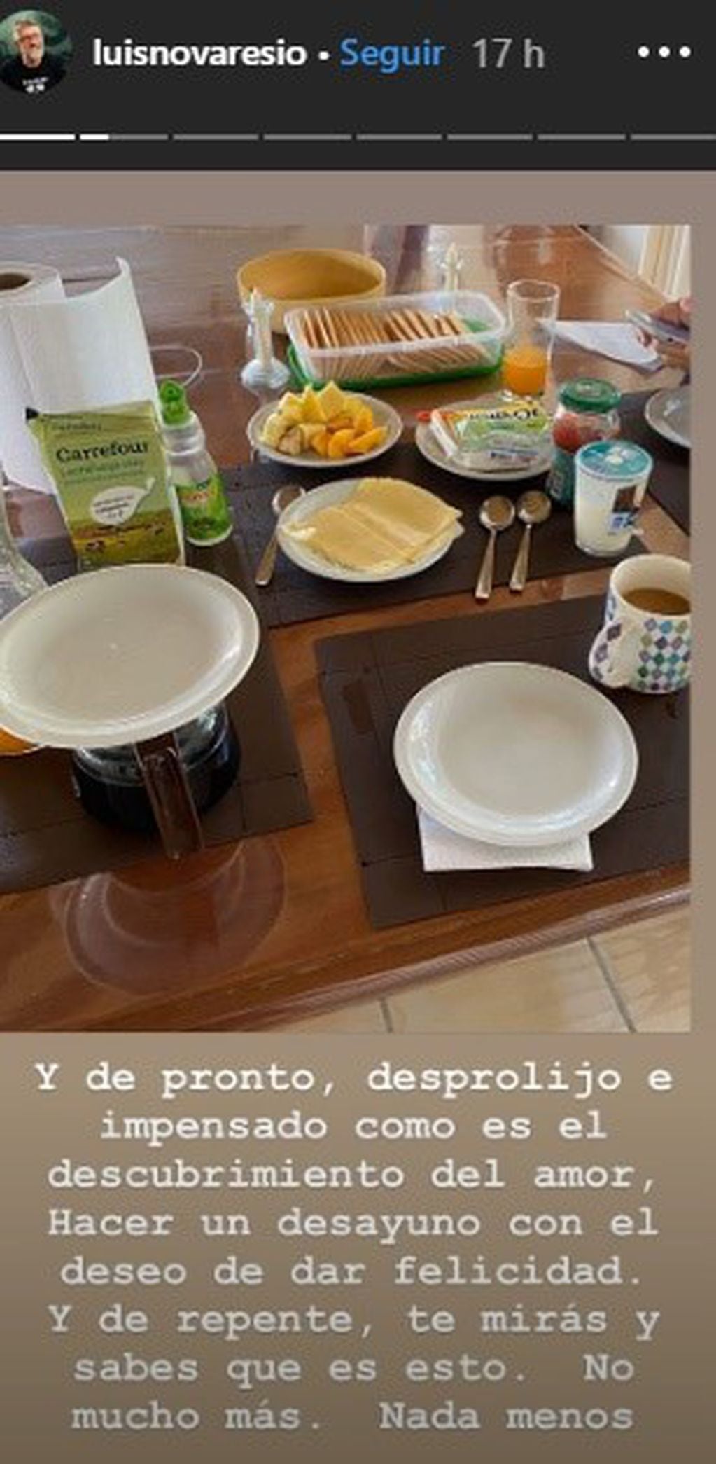 Las románticas vacaciones de Luis Novaresio y su novio (Instagram)