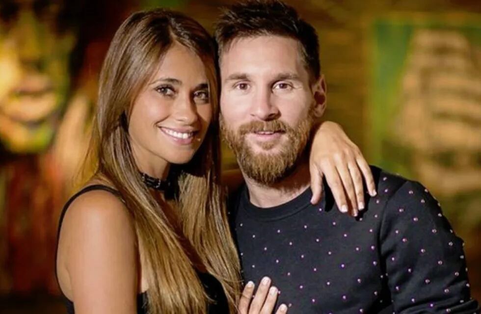 Lio Messi y Antonela Roccuzzo  se sumaron al festejo de San Valentín.