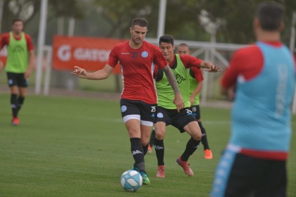 Caruso Lombardi y su primera practica como entrenador de Belgrano en Córdoba.