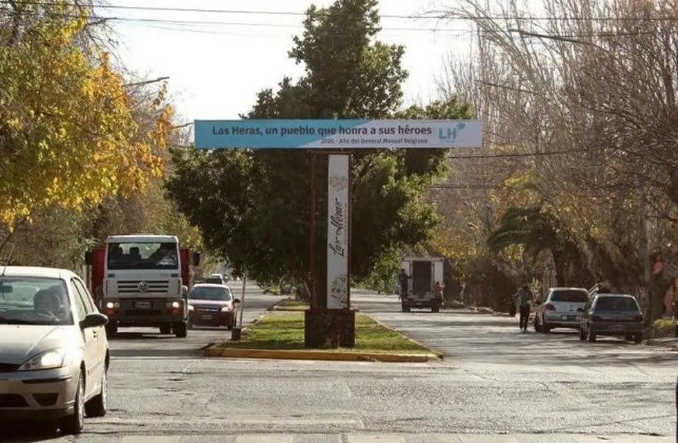 Plazoleta Manuel Belgrano, ubicada en el centro de la Ciudad del departamento de Las Heras.