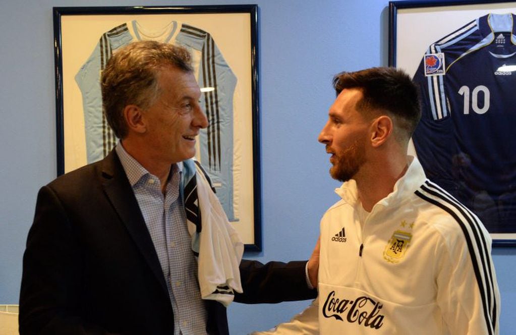 Macri junto a Messi