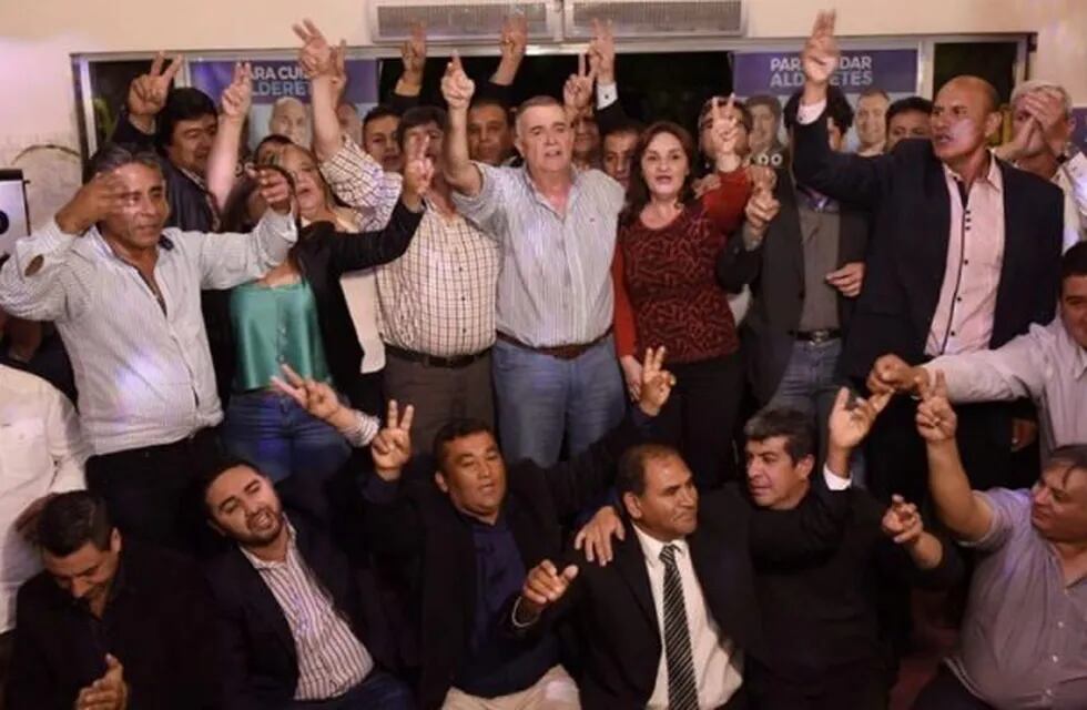 Acto con candidatos en Alderetes. (Osvaldo Jaldo. Facebook)