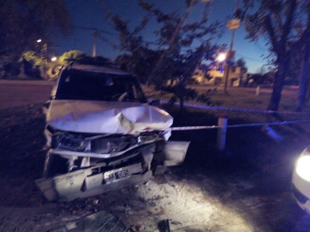 Accidente en calle La Cancha (Prensa Policía)
