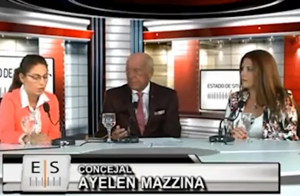Ayelén Mazzina se manifestaba en contra del aborto en el 2018.