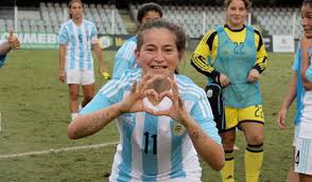 Yamila Rodríguez, jugadora de Boca y de la Selección Argentina. Corazón misionero. (AFA)