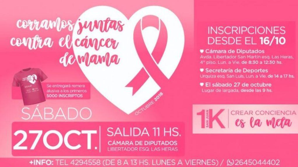 Maratón en San Juan sobre el cáncer de mama