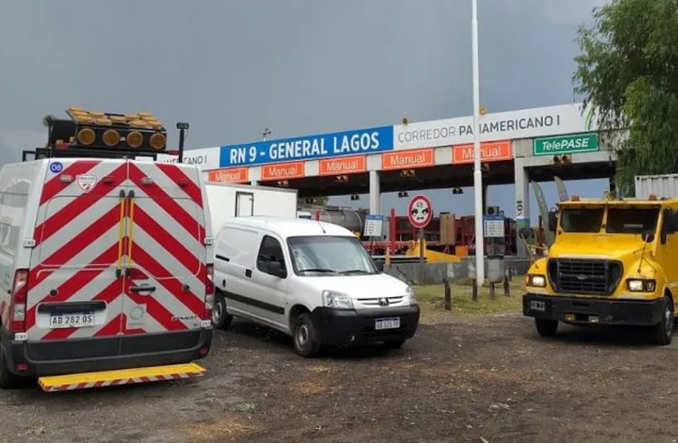 El peaje de General Lagos fue uno de los afectados por la medida de fuerza. (Juan Iribarren)