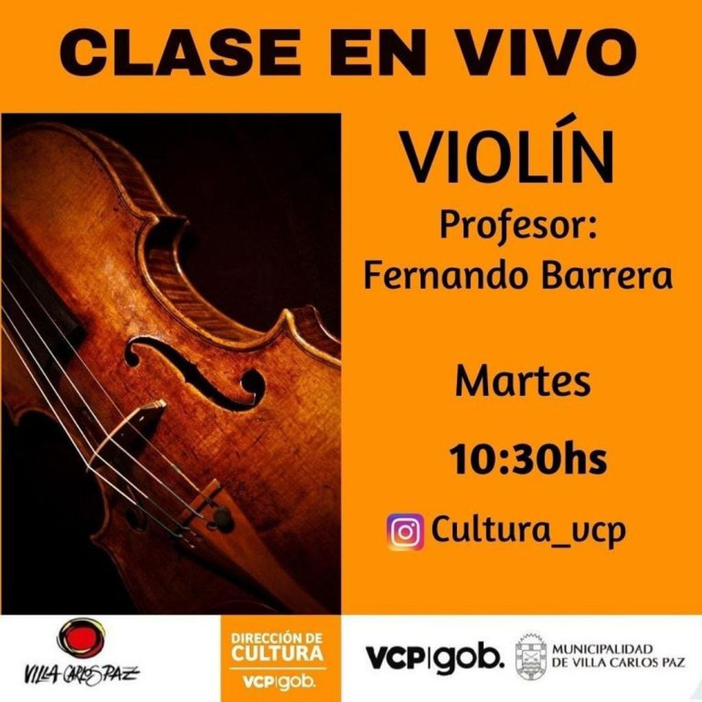 Clases en vivo de violín.