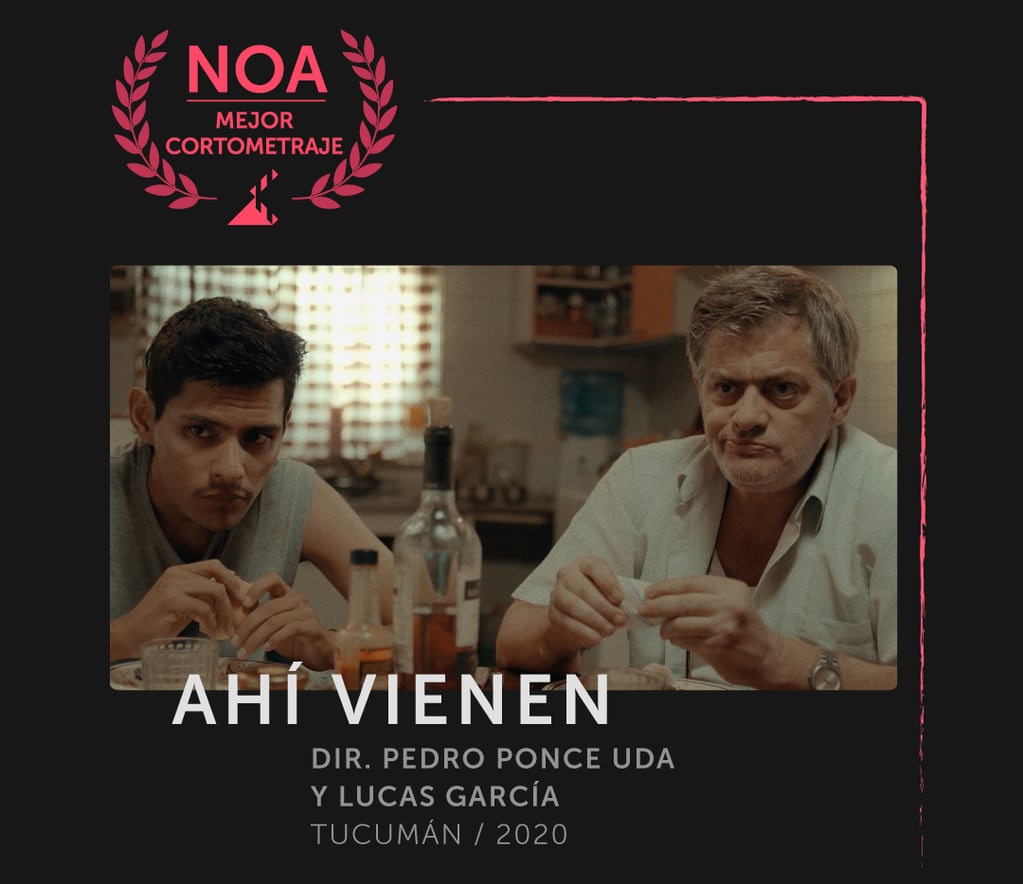 El Premio Andes de la sección Cortos NOA al mejor cortometraje fue para "Ahí vienen" de Pedro Ponce Uda y Lucas García Melo (Tucumán).