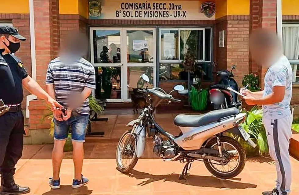 Detienen a un joven por el robo de una motocicleta en Posadas.