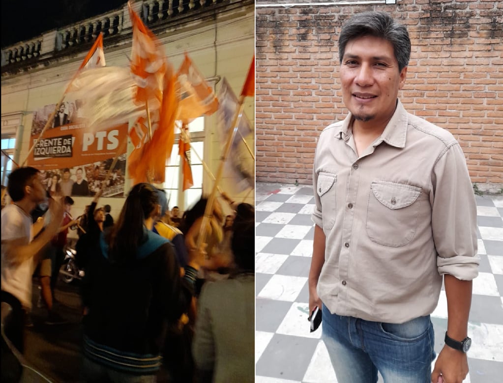 La sede de la calle San Martín al 800 se vistió de fiesta esta noche por el logro del candidato del FITU Alejandro Vilca, que a la tarde ya había anticipado a Vía Jujuy su optimismo por el resultado de los comicios.