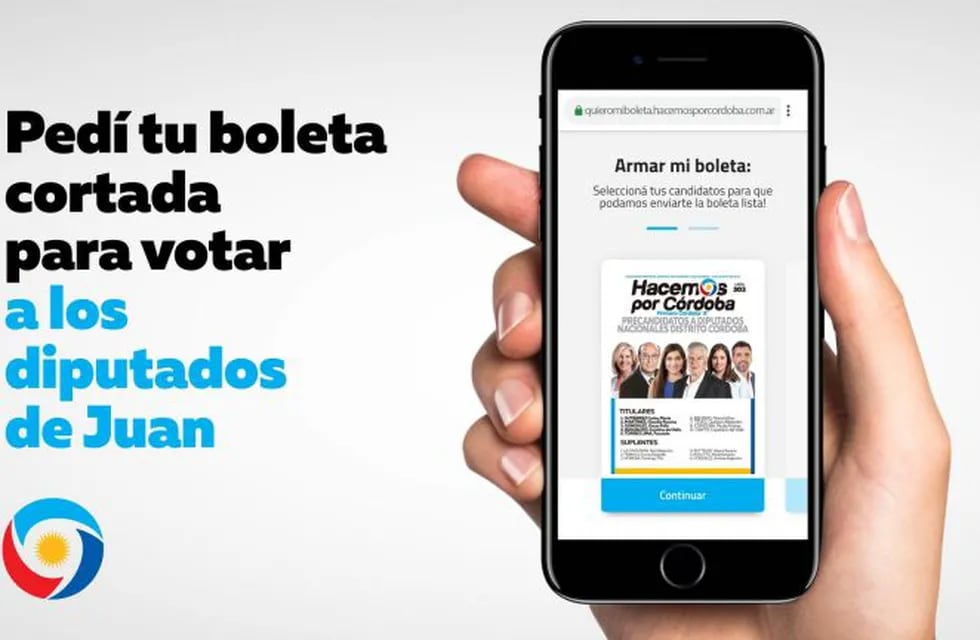 Hacemos por Córdoba lanzó un sitio Web para llevarte el voto a domicilio y que ahora es analizado por la Justicia Federal.