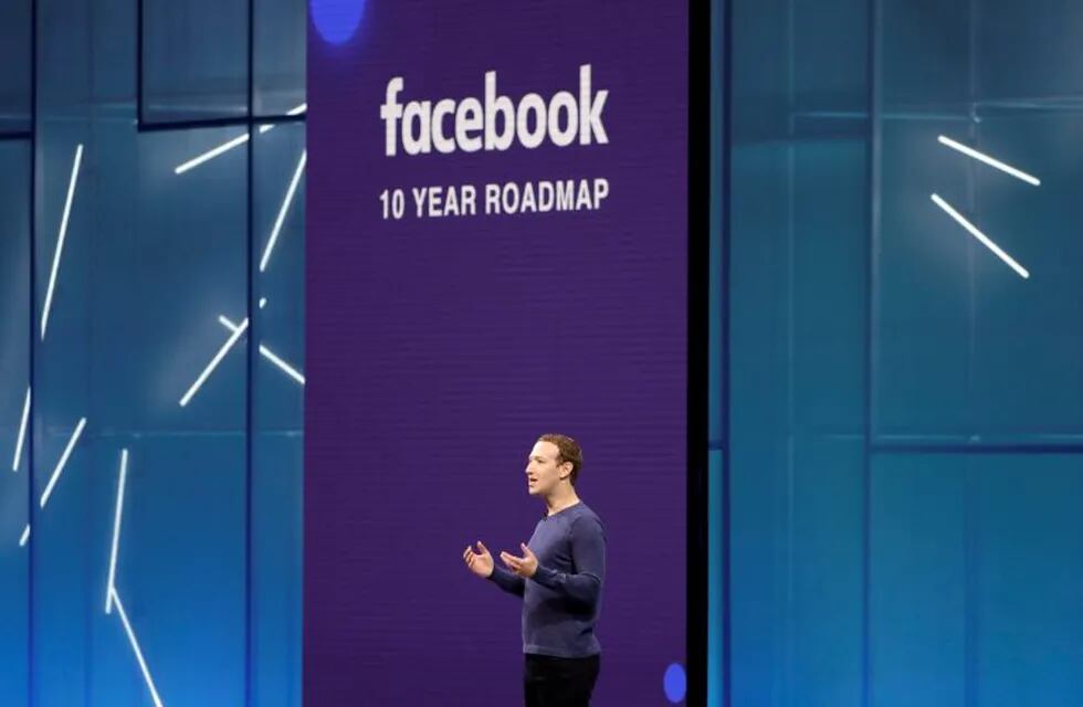 FILE- In this May 1, 2018, file photo, Facebook CEO Mark Zuckerberg makes the keynote speech at F8, Facebook's developer conference, in San Jose, Calif. Facebook is suspending about 200 apps that it believes may have misused data. The social media giant said in a blog post Monday, May 14, that the suspensions resulted from its investigation into all apps that had access to large amounts of information before Facebook changed its platform policies in 2014. (AP Photo/Marcio Jose Sanchez, File)