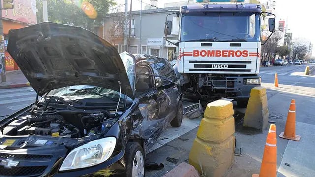 Accidente en avenida Colón.