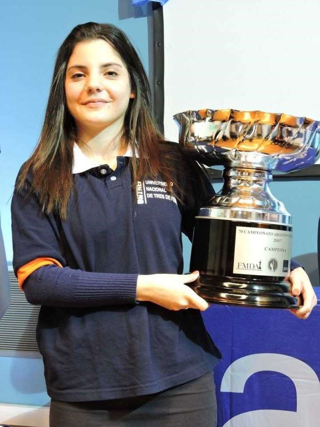 María Florencia Fernández, tricampeona argentina de ajedrez.