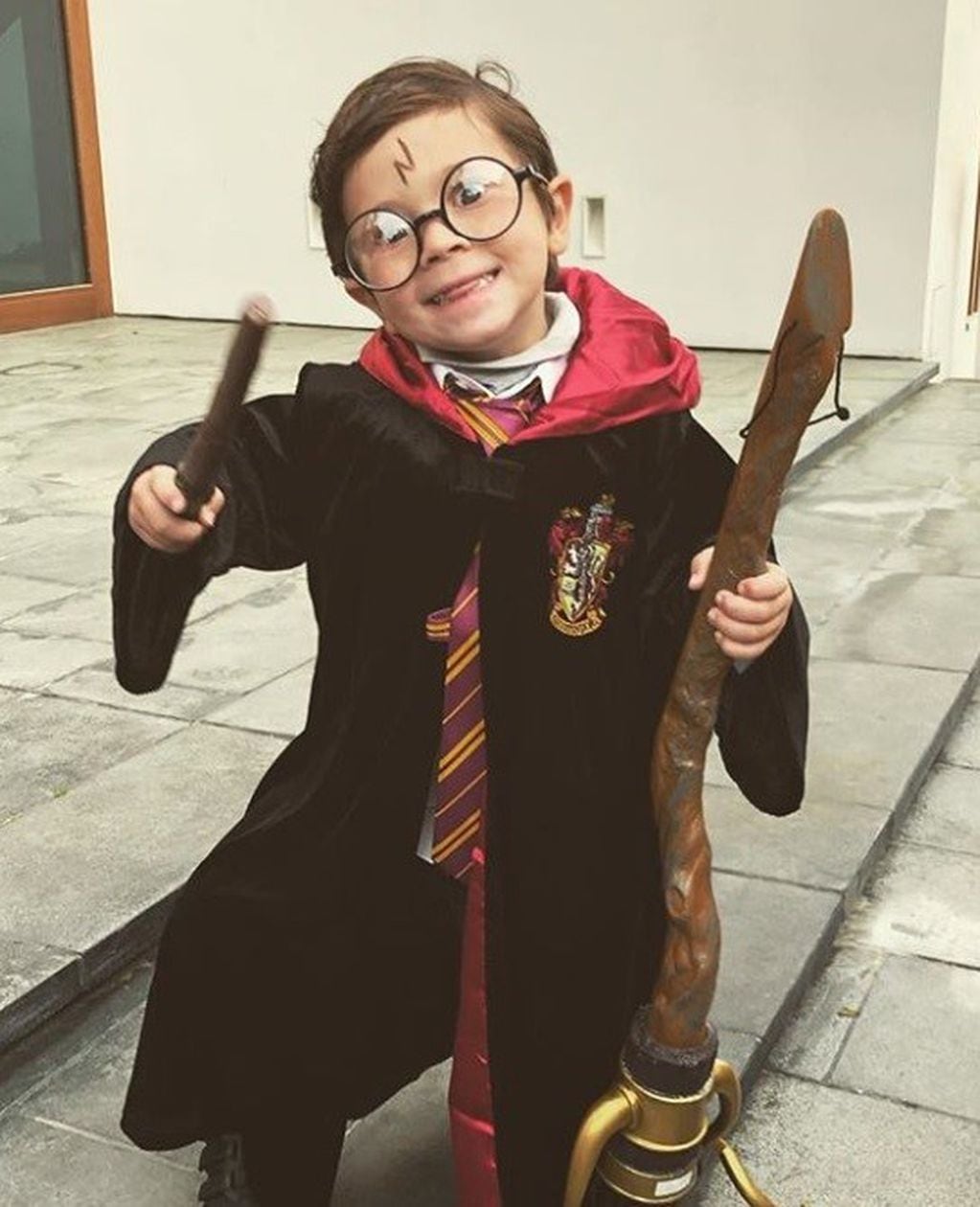 Los hijos de Messi celebraron carnaval disfrazados de los personajes de Harry Potter. (Instagram)