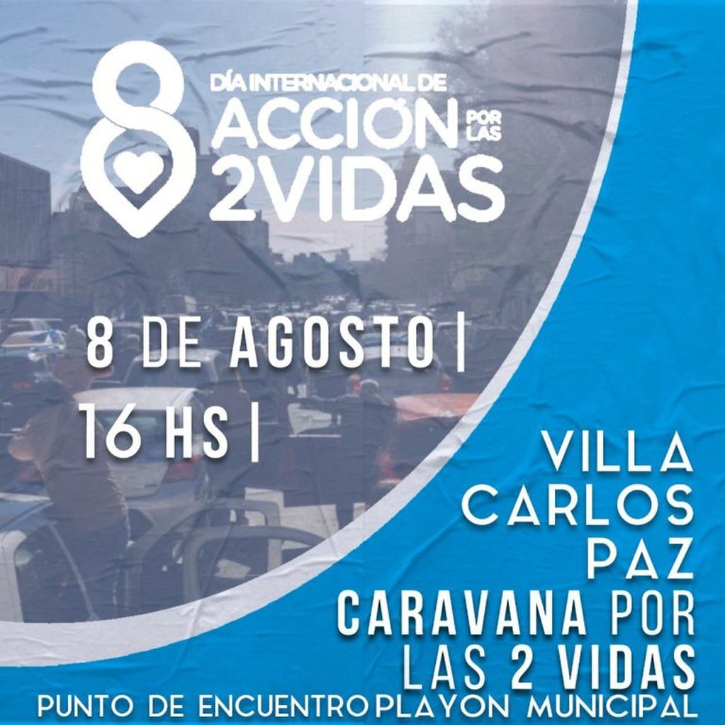 Caravana programada para este sábado a partir de las 16 horas en Carlos Paz.
