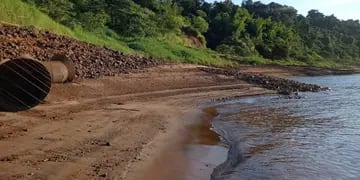 Nueva bajante brusca en el Río Iguazú.