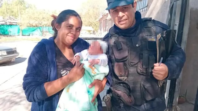 Policías salvaron a una bebé en Mendoza