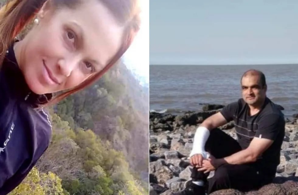 Ivana Módica y Javier Galván, ella de 47 años y aún sin rastros de su paradero. Él, su pareja y único imputado. (Foto: Policía de Córdoba / Facebook Javier Galván).