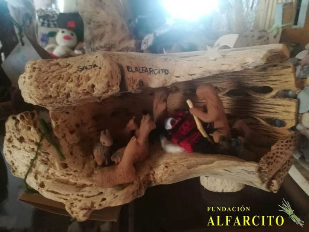 Pesebres artesanales de los cerros en el Centro de Artesanos de Alfarcito (Facebook Fundación Alfarcito)
