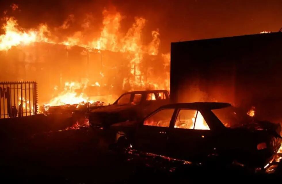 Las llamas ya han abarcado más de 40 mil hectáreas en Chile. -Gentileza Radio Universidad de Chile