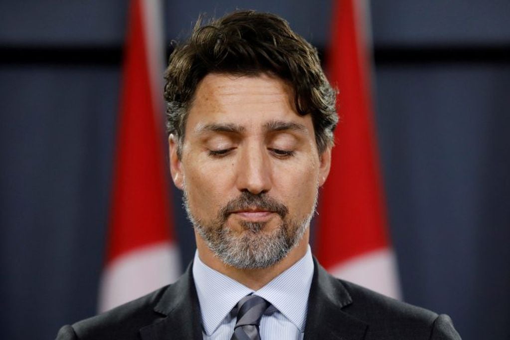 El primer ministro de Canadá, Justin Trudeau, en conferencia de prensa luego de hablar con Rohani. (Foto:REUTERS/Blair Gable)