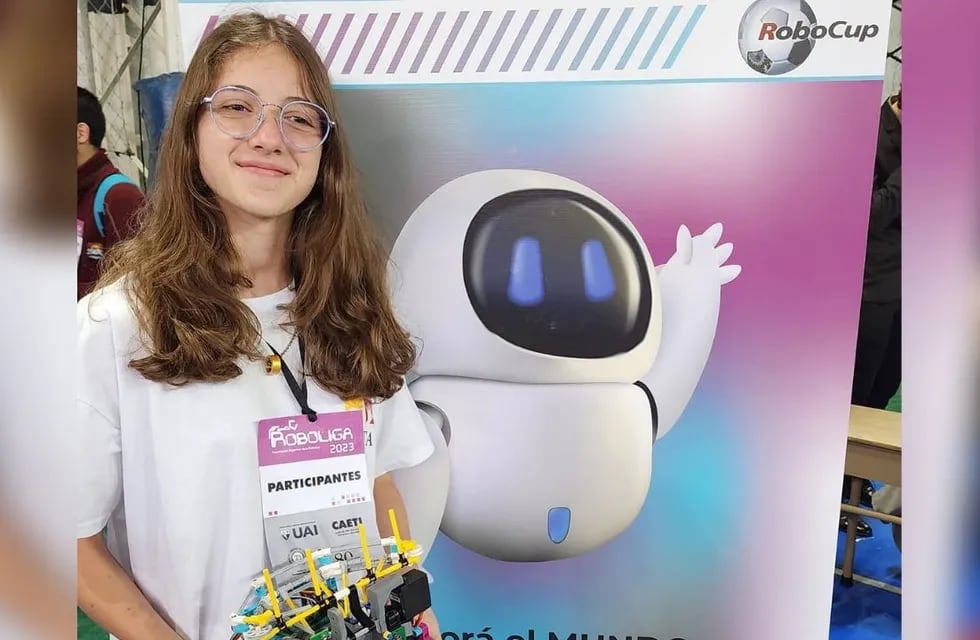 La primera adolescente mujer en representar a la Argentina en un Mundial de Robótica.