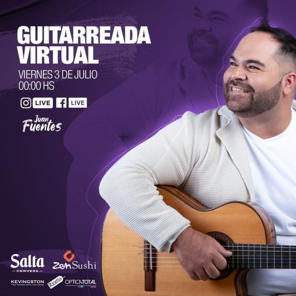 Guitarreada Virtual de Juan Fuentes (Facebook Juan Fuentes)