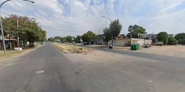 La zona de Avellaneda y Dr Rivas, donde se produjo el crimen (Google Street View)